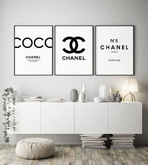 chanel logo wall art